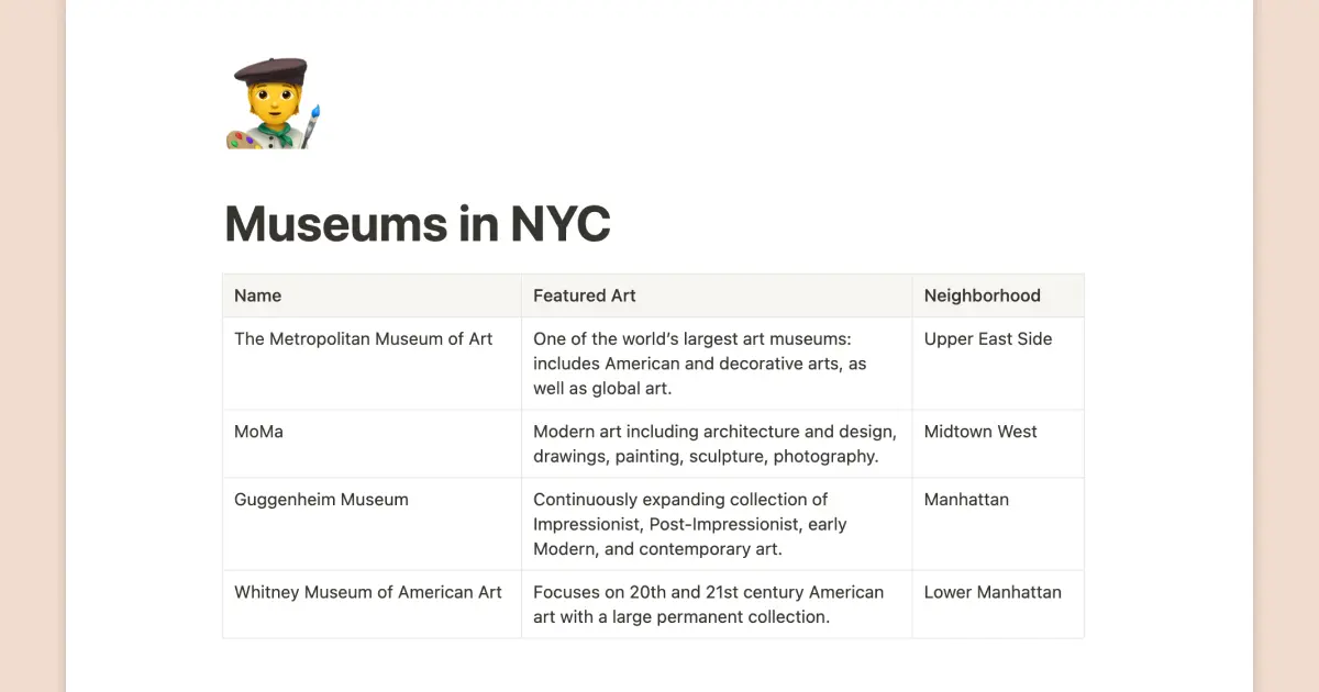 Notion 2.14, now with simple tables 🏓