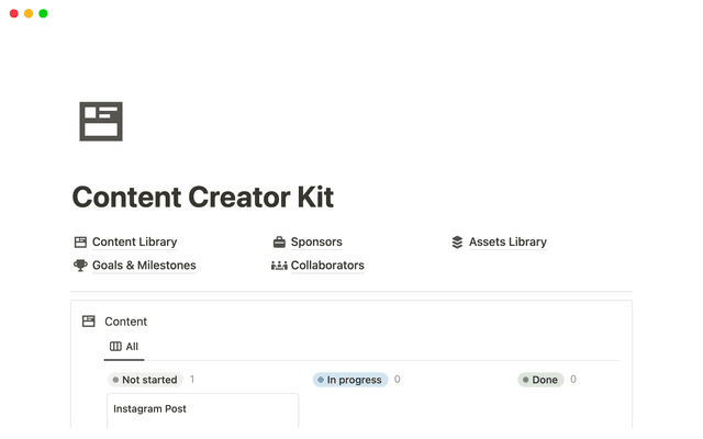 Content Creator Kit