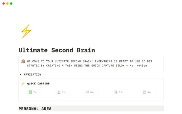 Ultimate Second Brain